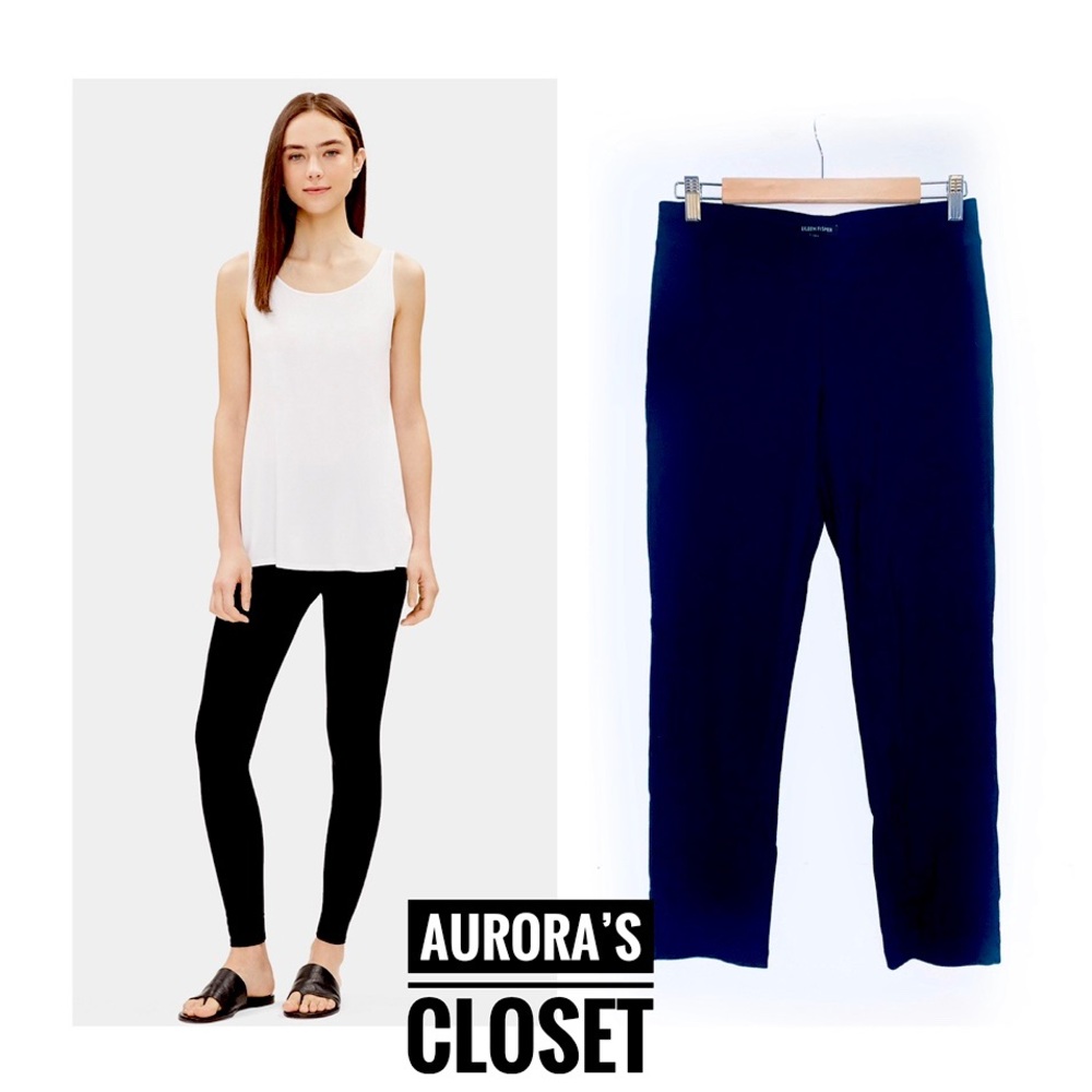 Eileen Fisher XS Blue Leggings Tights Jersey